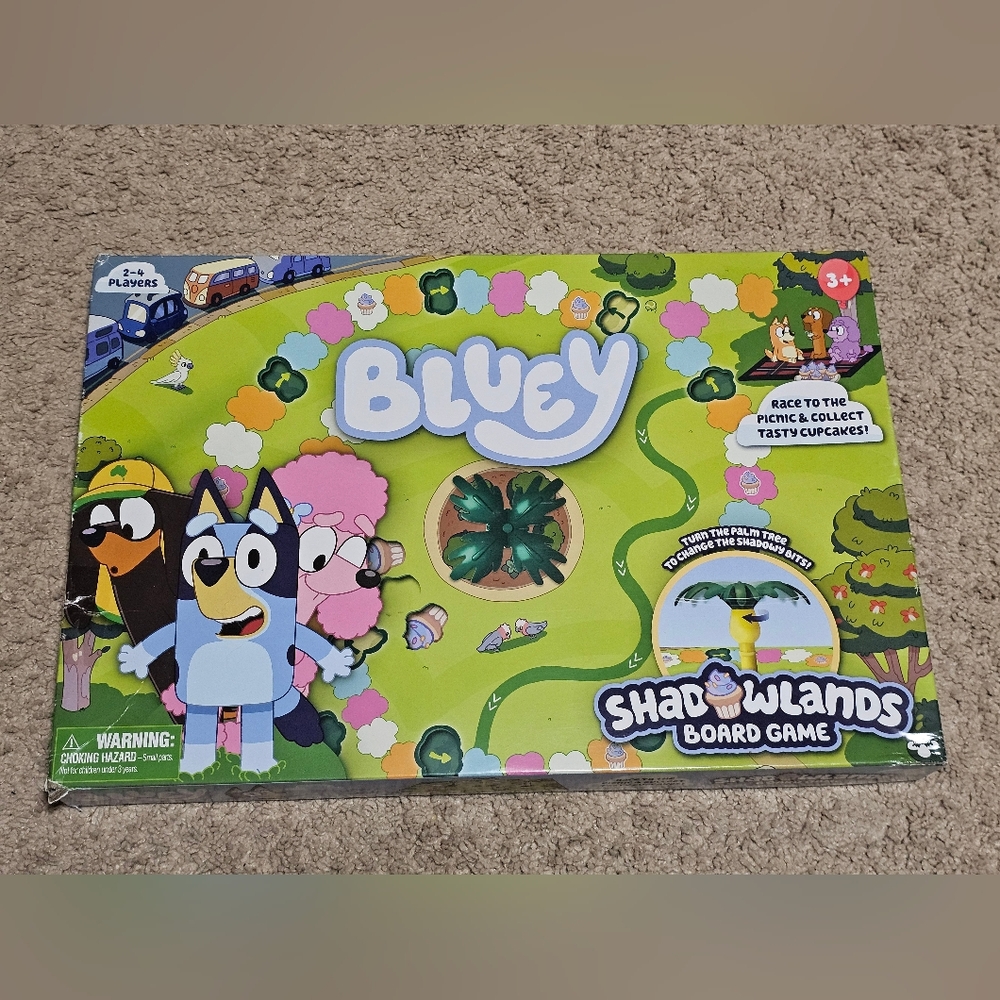 Bluey Shadowlands Board Game - 2-4 Players - Ages 3+ - Complete